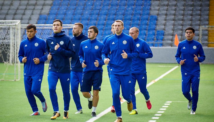 Тренировка сборной Казахстана по футболу