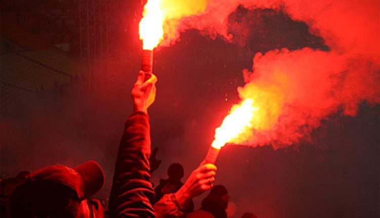 Пиротехника на стадионе