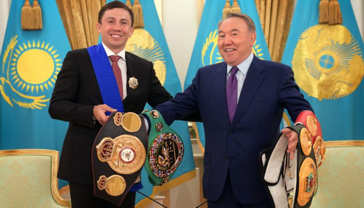 Геннадий Головкин и Нурсултан Назарбаев