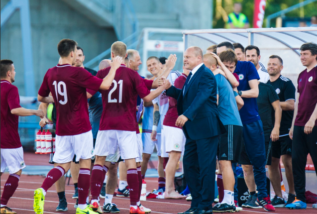 Сборная Латвии. Фото: twitter.com/kajbumba