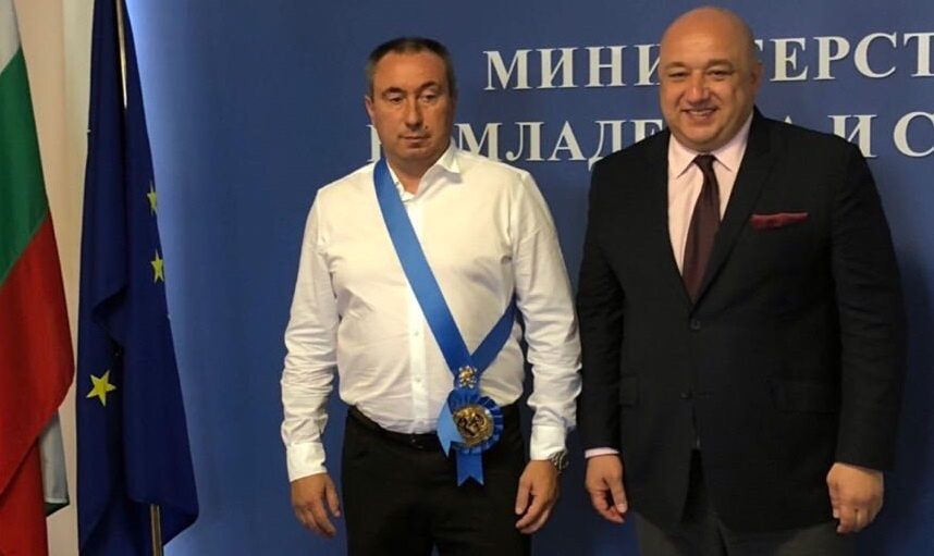 Станимир Стоилов получил высшую спортивную награду Болгарии