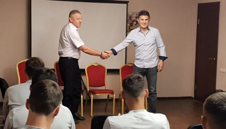 Директор ФК «Тобол» Николай Панин и Марек Зуб. Фото: ФК «Тобол»