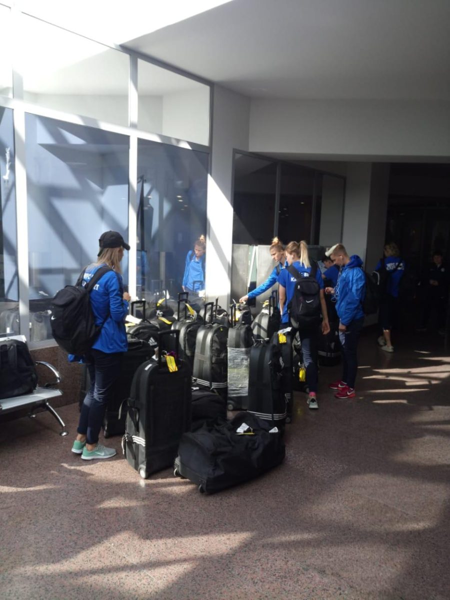 ЖФК «БИИК-Казыгурт» прилетел в Литву (ФОТО)