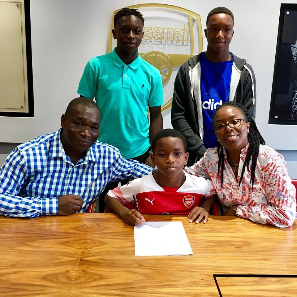 ФК «Арсенал» подписал девятилетнего нигерийца (ФОТО)