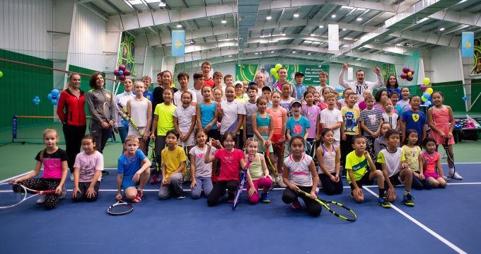 Мастер-класс сборной Казахстана по теннису прошел в Алматы (ВИДЕО)