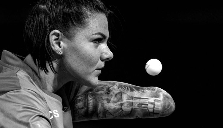 Alexa-Szvitacs-Hungary-serving-during-Womens-Doubles-Table-Tennis-Tokyo-2020-Paralympic-Games.-©-Donald-Miralle